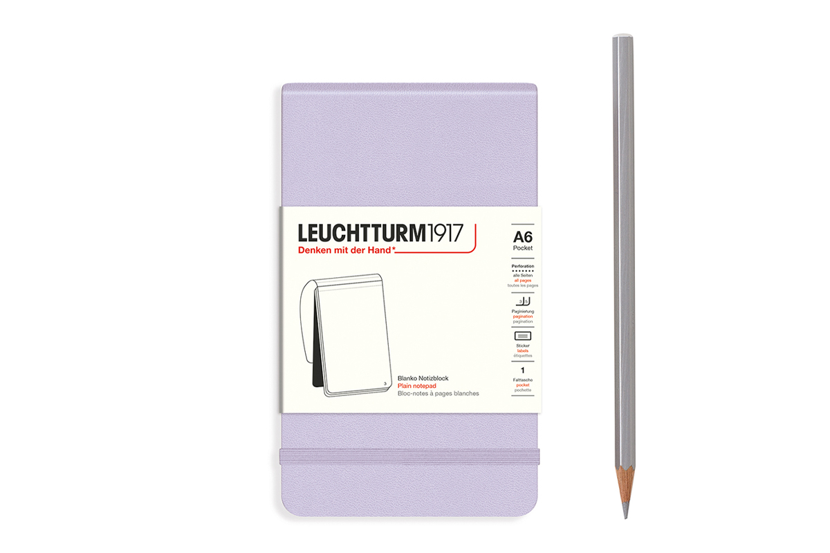 LEUCHTTURM1917 Notepad Plain Hardcover A6 Lilac